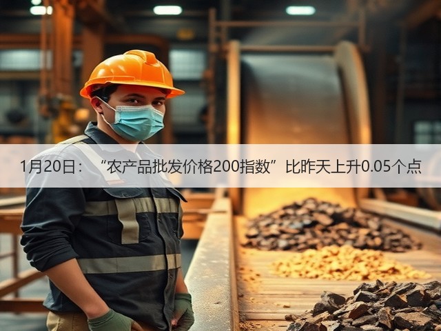 1月20日:“农产品批发价格200指数”比昨天上升0.05个点(图1) 1月20日:“农产品批发价格200指数”比昨天上升0.05个点(图1)