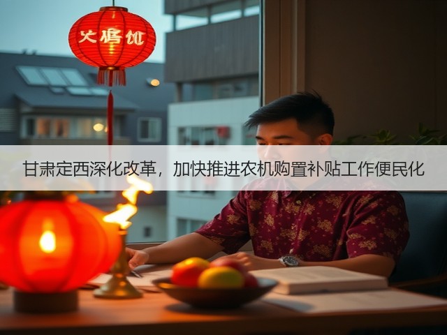 甘肃定西深化改革,加快推进农机购置补贴工作便民化(图2) 甘肃定西深化改革,加快推进农机购置补贴工作便民化(图2)
