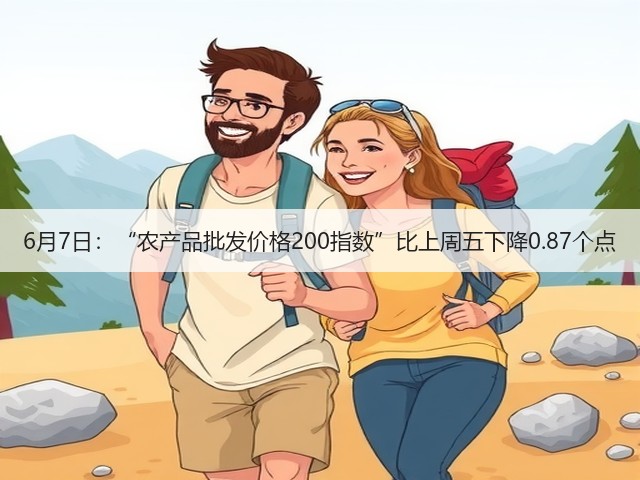 6月7日:“农产品批发价格200指数”比上周五下降0.87个点(图3) 6月7日:“农产品批发价格200指数”比上周五下降0.87个点(图3)