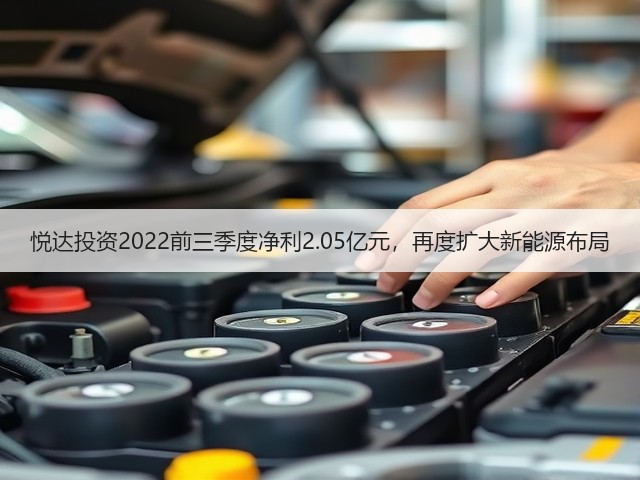 悦达投资2022前三季度净利2.05亿元，再度扩大新能源布局(图3)