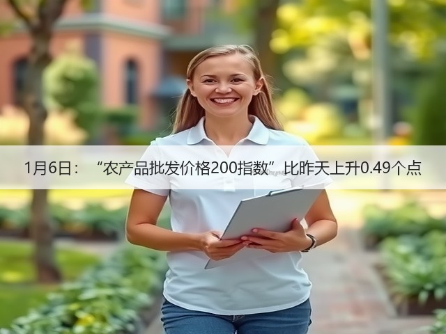 1月6日:“农产品批发价格200指数”比昨天上升0.49个点(图2) 1月6日:“农产品批发价格200指数”比昨天上升0.49个点(图2)