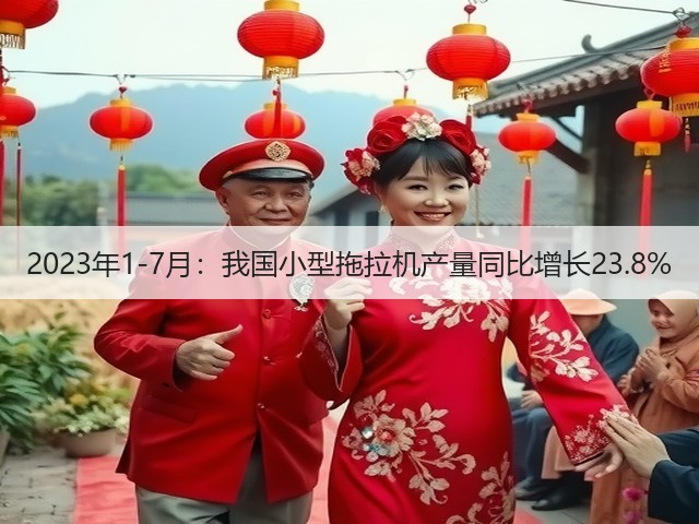 2023年1-7月：我国小型拖拉机产量同比增长23.8%(图2)