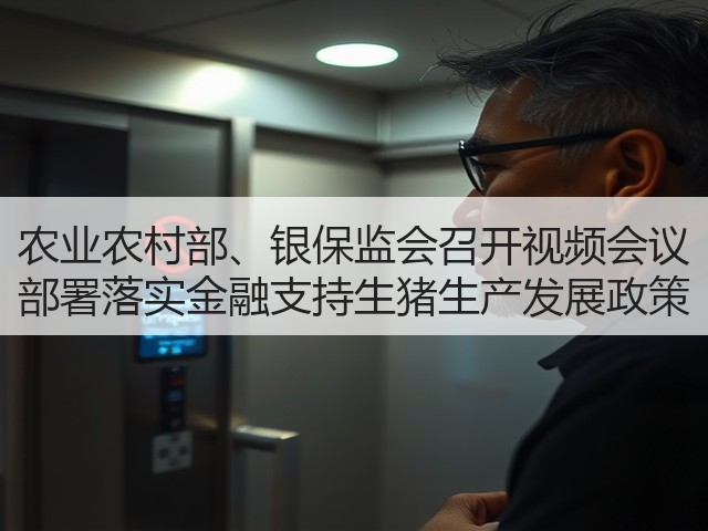 农业农村部、银保监会召开视频会议 部署落实金融支持生猪生产发展政策(图1) 农业农村部、银保监会召开视频会议 部署落实金融支持生猪生产发展政策(图1)