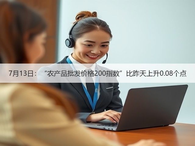 7月13日:“农产品批发价格200指数”比昨天上升0.08个点(图1) 7月13日:“农产品批发价格200指数”比昨天上升0.08个点(图1)