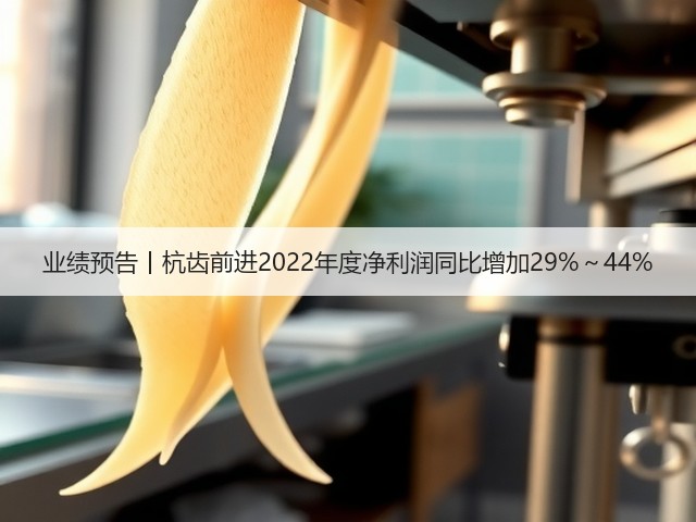业绩预告丨杭齿前进2022年度净利润同比增加29%~44%(图1) 业绩预告丨杭齿前进2022年度净利润同比增加29%~44%(图1)