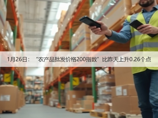 1月26日：“农产品批发价格200指数”比昨天上升0.26个点(图3)