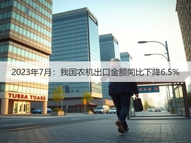 2023年7月：我国农机出口金额同比下降6.5%(图3)