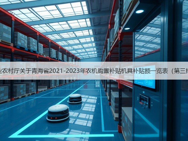 青海省农业农村厅关于青海省2021-2023年农机购置补贴机具补贴额一览表（第三批）的公告(图3)