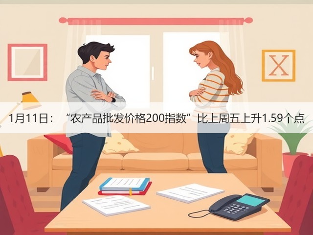 1月11日:“农产品批发价格200指数”比上周五上升1.59个点(图1) 1月11日:“农产品批发价格200指数”比上周五上升1.59个点(图1)