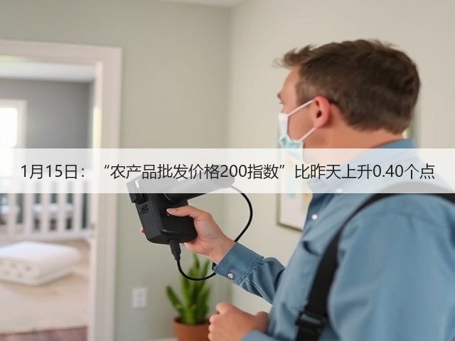 1月15日：“农产品批发价格200指数”比昨天上升0.40个点(图2)