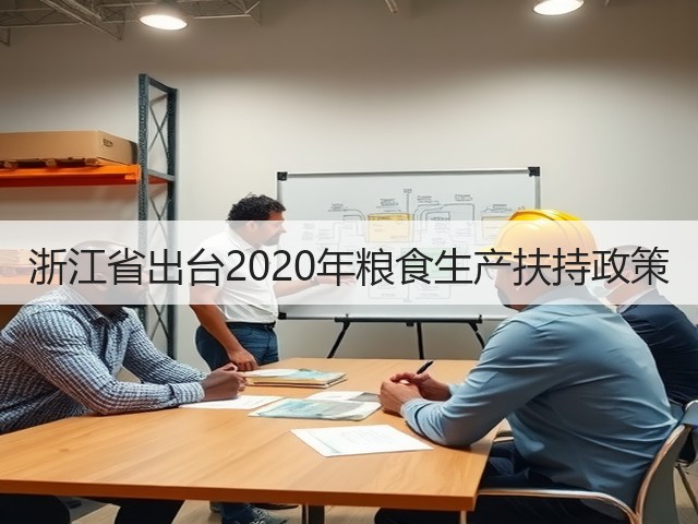 浙江省出台2020年粮食生产扶持政策(图1) 浙江省出台2020年粮食生产扶持政策(图1)