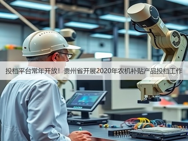 投档平台常年开放!贵州省开展2020年农机补贴产品投档工作(图2) 投档平台常年开放!贵州省开展2020年农机补贴产品投档工作(图2)