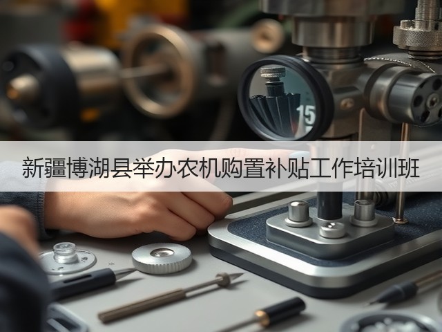 新疆博湖县举办农机购置补贴工作培训班(图3) 新疆博湖县举办农机购置补贴工作培训班(图3)