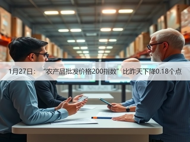 1月27日：“农产品批发价格200指数”比昨天下降0.18个点(图2)