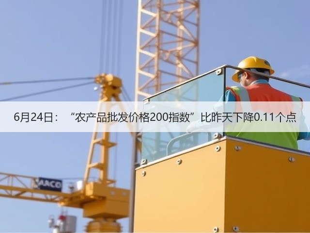6月24日:“农产品批发价格200指数”比昨天下降0.11个点(图1) 6月24日:“农产品批发价格200指数”比昨天下降0.11个点(图1)