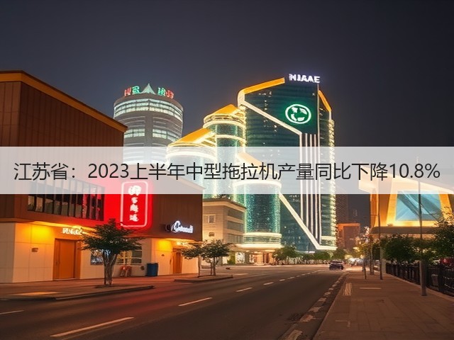江苏省：2023上半年中型拖拉机产量同比下降10.8%(图3)