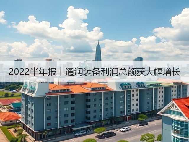 2022半年报丨通润装备利润总额获大幅增长(图2)