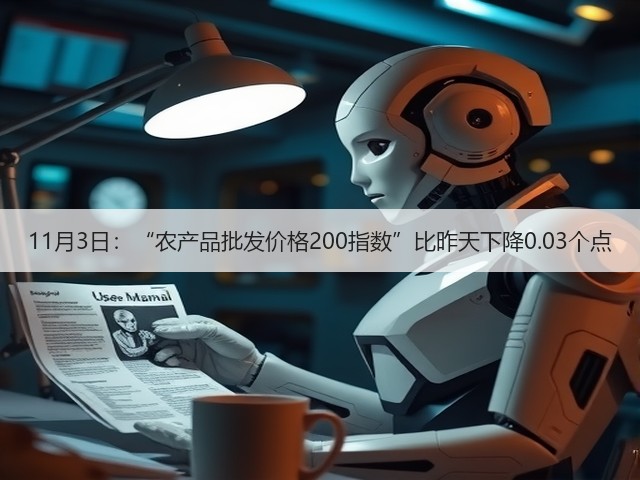 11月3日:“农产品批发价格200指数”比昨天下降0.03个点(图3) 11月3日:“农产品批发价格200指数”比昨天下降0.03个点(图3)