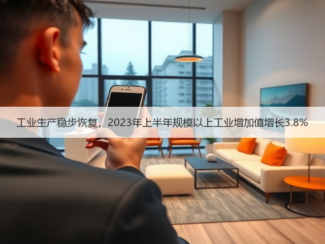 工业生产稳步恢复，2023年上半年规模以上工业增加值增长3.8%(图3)