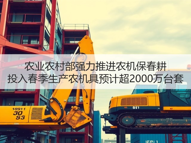 农业农村部强力推进农机保春耕 投入春季生产农机具预计超2000万台套(图1)