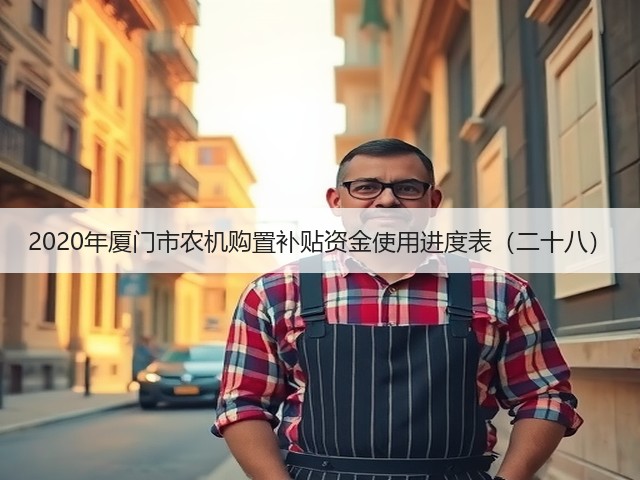 2020年厦门市农机购置补贴资金使用进度表(二十八)(图1) 2020年厦门市农机购置补贴资金使用进度表(二十八)(图1)