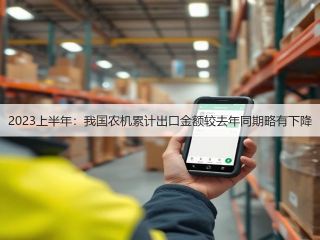 2023上半年:我国农机累计出口金额较去年同期略有下降(图2) 2023上半年:我国农机累计出口金额较去年同期略有下降(图2)
