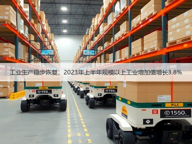 工业生产稳步恢复，2023年上半年规模以上工业增加值增长3.8%(图2)