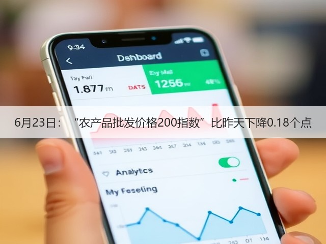 6月23日：“农产品批发价格200指数”比昨天下降0.18个点(图2)