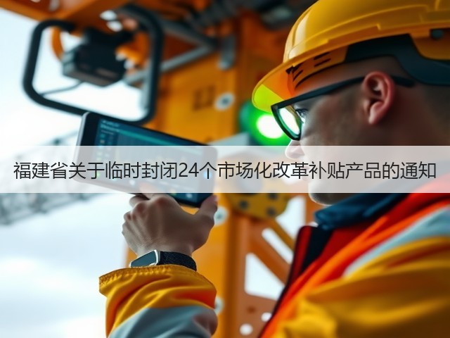 福建省关于临时封闭24个市场化改革补贴产品的通知(图1)