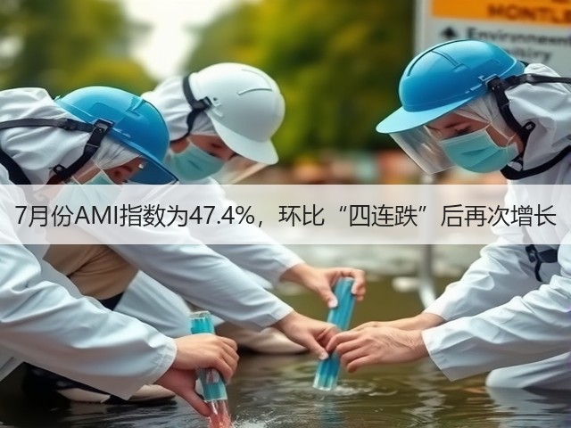 7月份AMI指数为47.4%，环比“四连跌”后再次增长(图3)
