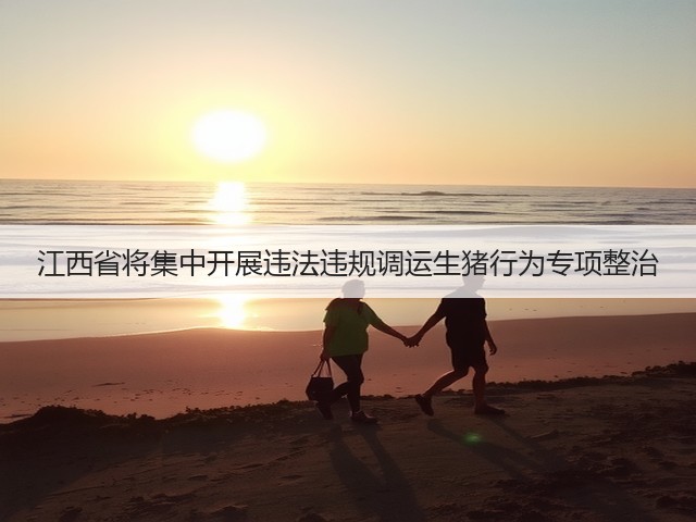 江西省将集中开展违法违规调运生猪行为专项整治(图1) 江西省将集中开展违法违规调运生猪行为专项整治(图1)