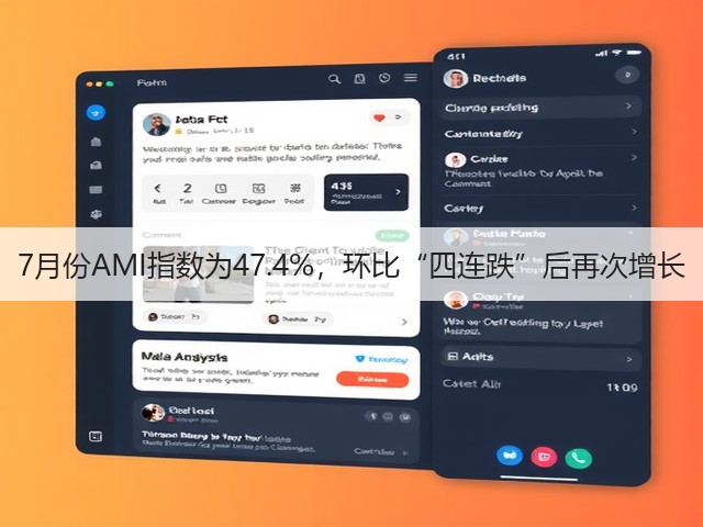 7月份AMI指数为47.4%，环比“四连跌”后再次增长(图3)