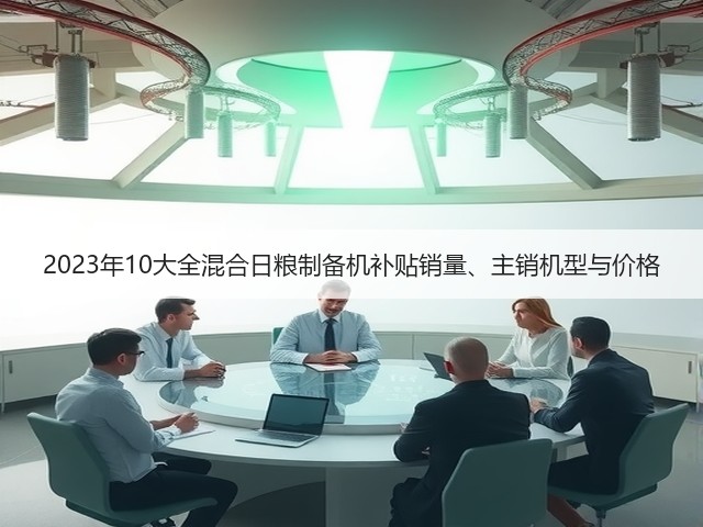 2023年10大全混合日粮制备机补贴销量、主销机型与价格(图2)