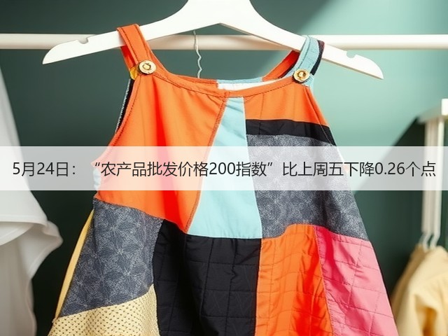 5月24日:“农产品批发价格200指数”比上周五下降0.26个点(图1) 5月24日:“农产品批发价格200指数”比上周五下降0.26个点(图1)
