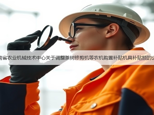 河南省农业机械技术中心关于调整茶树修剪机等农机购置补贴机具补贴额的公示(图1) 河南省农业机械技术中心关于调整茶树修剪机等农机购置补贴机具补贴额的公示(图1)