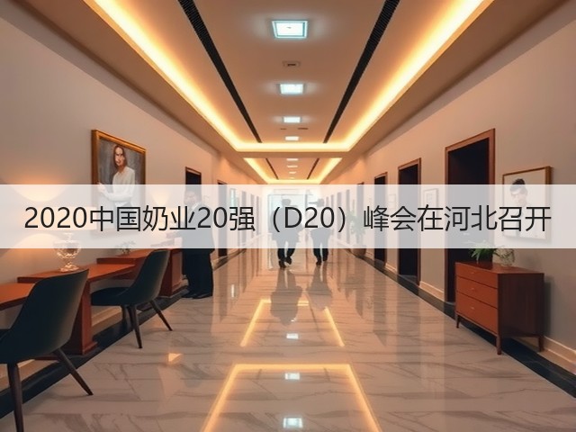 2020中国奶业20强（D20）峰会在河北召开(图1)