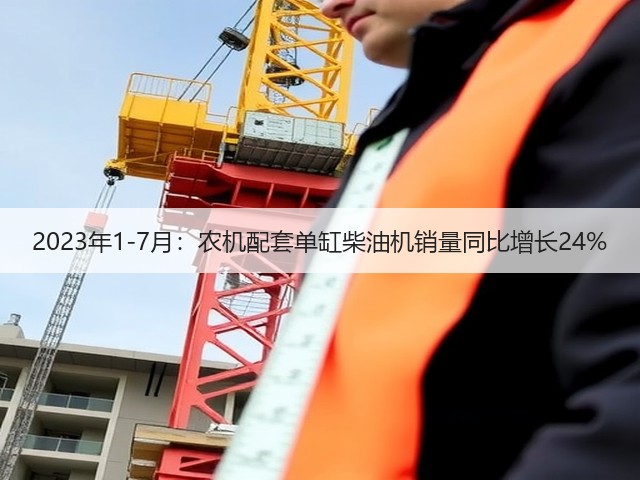 2023年1-7月：农机配套单缸柴油机销量同比增长24%(图1)