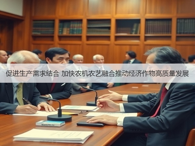 促进生产需求结合 加快农机农艺融合推动经济作物高质量发展(图3)