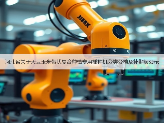 河北省关于大豆玉米带状复合种植专用播种机分类分档及补贴额公示(图2) 河北省关于大豆玉米带状复合种植专用播种机分类分档及补贴额公示(图2)