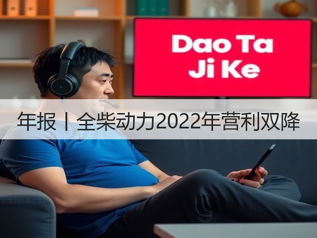 年报丨全柴动力2022年营利双降(图1) 年报丨全柴动力2022年营利双降(图1)