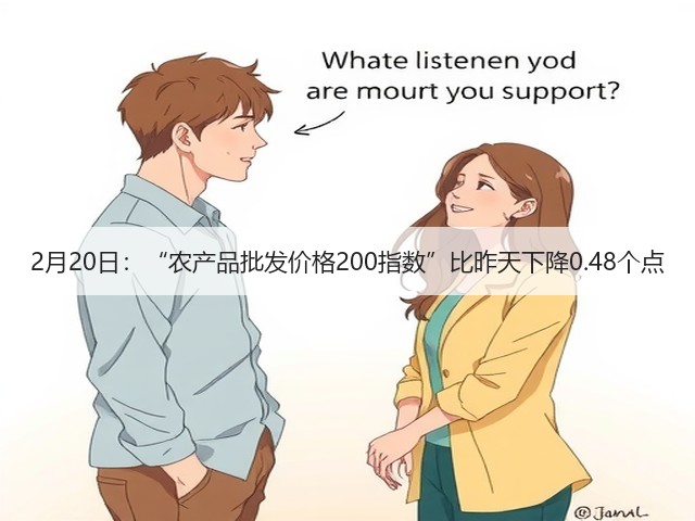 2月20日:“农产品批发价格200指数”比昨天下降0.48个点(图1) 2月20日:“农产品批发价格200指数”比昨天下降0.48个点(图1)