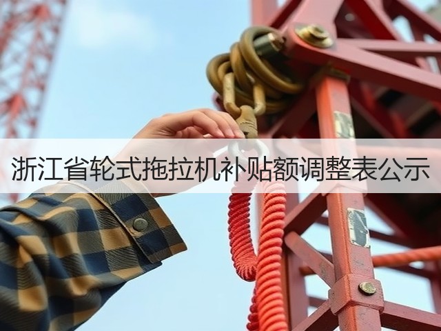 浙江省轮式拖拉机补贴额调整表公示(图1) 浙江省轮式拖拉机补贴额调整表公示(图1)