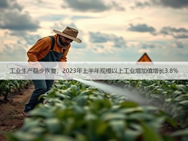 工业生产稳步恢复，2023年上半年规模以上工业增加值增长3.8%(图3)