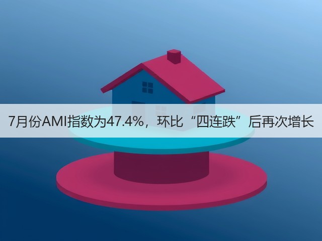 7月份AMI指数为47.4%，环比“四连跌”后再次增长(图3)