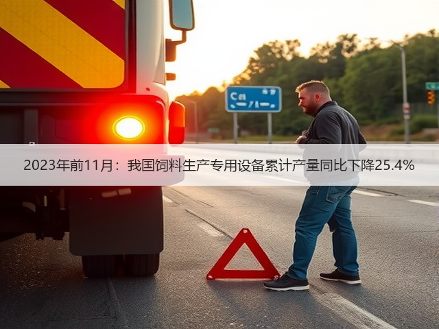 2023年前11月:我国饲料生产专用设备累计产量同比下降25.4%(图1) 2023年前11月:我国饲料生产专用设备累计产量同比下降25.4%(图1)