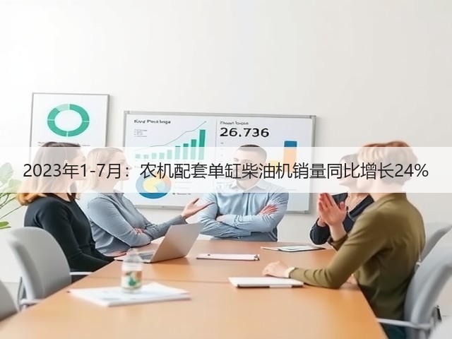 2023年1-7月：农机配套单缸柴油机销量同比增长24%(图3)
