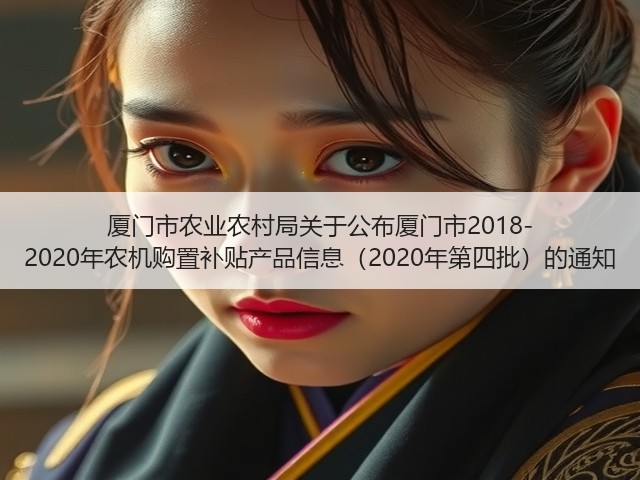 厦门市农业农村局关于公布厦门市2018-2020年农机购置补贴产品信息(2020年第四批)的通知(图3) 厦门市农业农村局关于公布厦门市2018-2020年农机购置补贴产品信息(2020年第四批)的通知(图3)