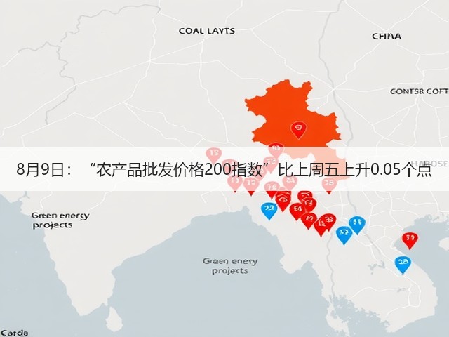 8月9日：“农产品批发价格200指数”比上周五上升0.05个点(图3)