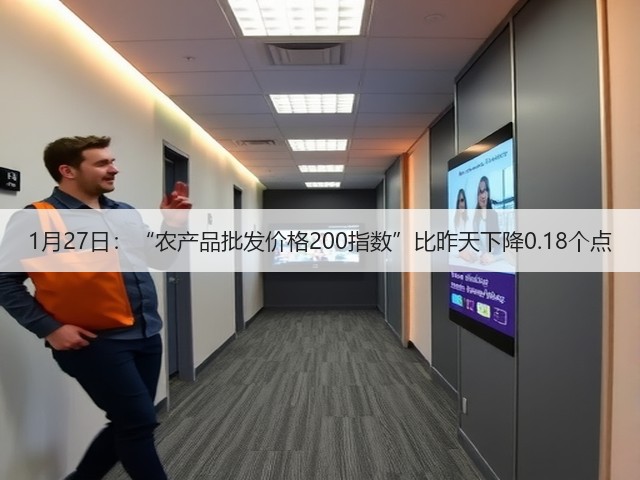 1月27日：“农产品批发价格200指数”比昨天下降0.18个点(图1)