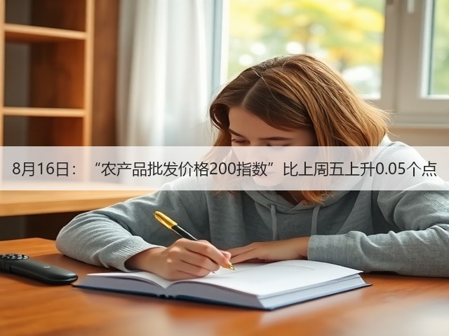 8月16日:“农产品批发价格200指数”比上周五上升0.05个点(图1) 8月16日:“农产品批发价格200指数”比上周五上升0.05个点(图1)